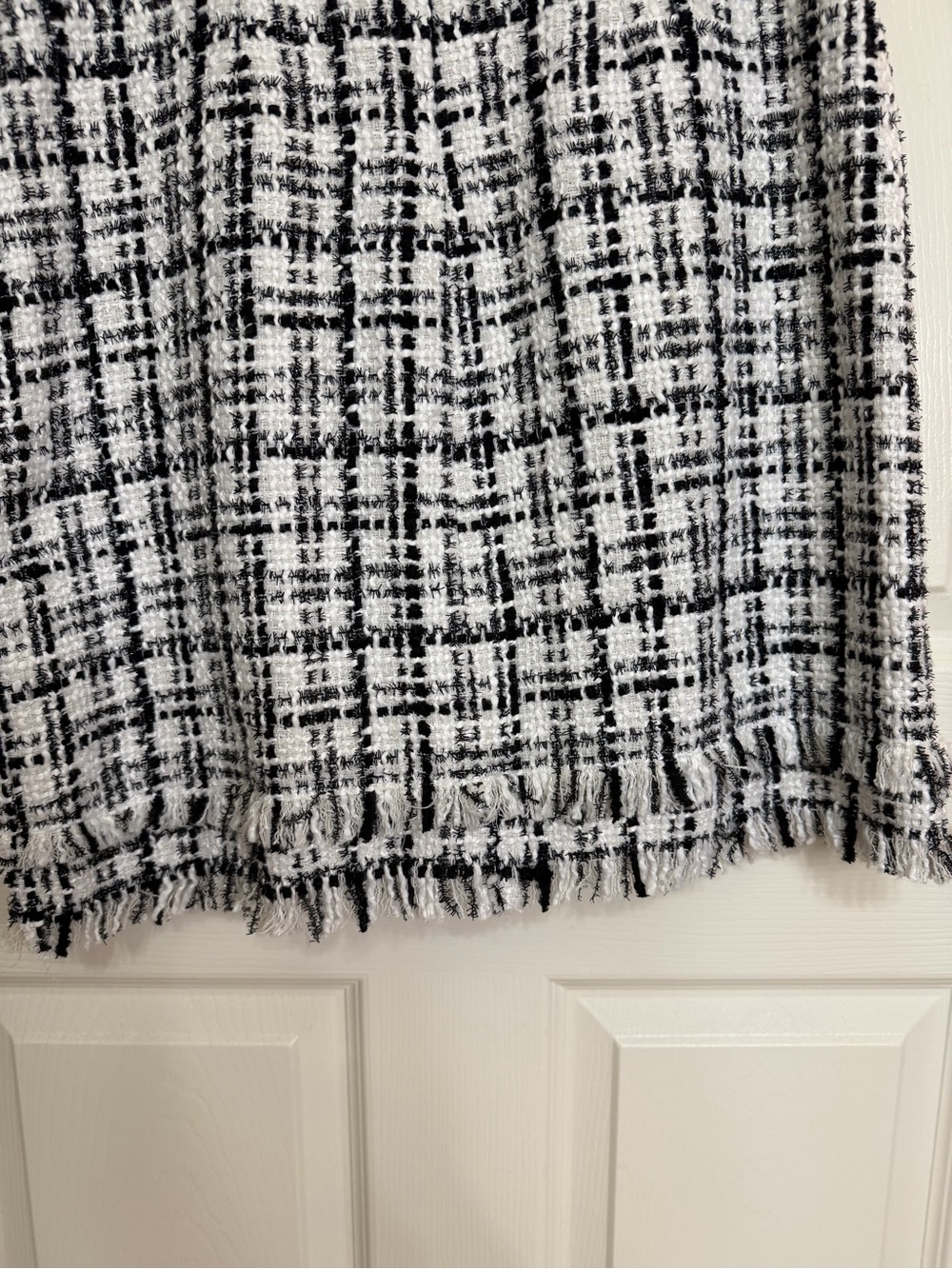 Chic Tweed Black & White Short Sleeve Dress by Harper Rose - Picture 7 of 7